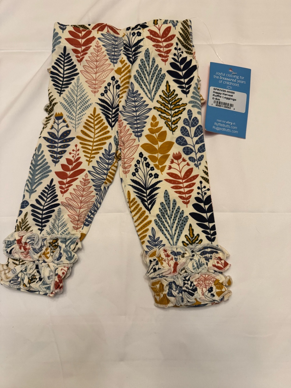 RuffleButts Happy Harvest Leggings NWT